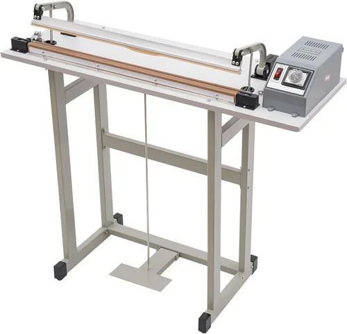 Máquina de sellado térmico de pedal de pie,Máquina de sellado de bolsas de plástico de 22.83", Máquina de sellado térmico de 110V 850W para uso