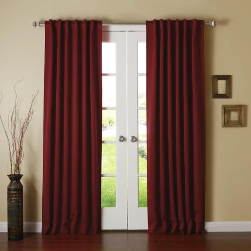 Miniatura 32 de Best Home Fashion Cortinas opacas con aislamiento térmico, pestaña trasera, bolsillo para barra, color gris, 52 pulgadas de ancho x 126 pulgadas