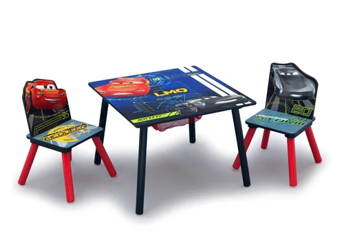 Miniatura 2 de Delta Children Juego de mesa y silla para niños con almacenamiento (2 sillas incluidas), ideal para artes y manualidades, merienda, tareas y más
