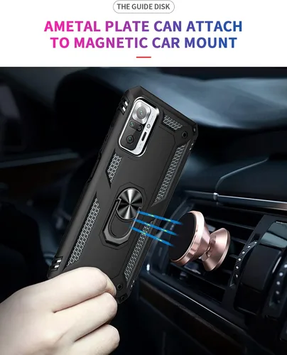 Miniatura 7 de Funda para Xiaomi redmi Note 10 Pro con protector de pantalla, ajuste delgado, protección militar, a prueba de golpes, funda trasera para Redmi Note