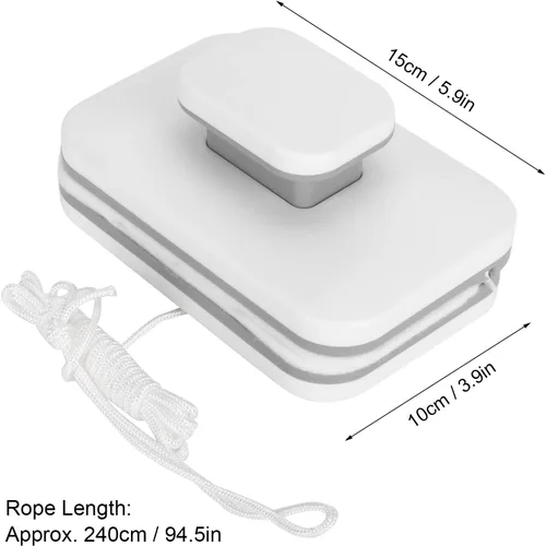 Miniatura 5 de Kit de lavado de escobilla de ventana, limpiaparabrisas magnético ajustable de doble cara accesorio de vidrio para equipo de ventana hogar