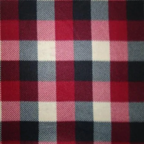 Miniatura 5 de Pico Textiles 1 yarda - Tela de forro polar a cuadros negro, gris y rojo - Vendido por The Yard - Ideal para proyectos de costura, bufandas, mantas