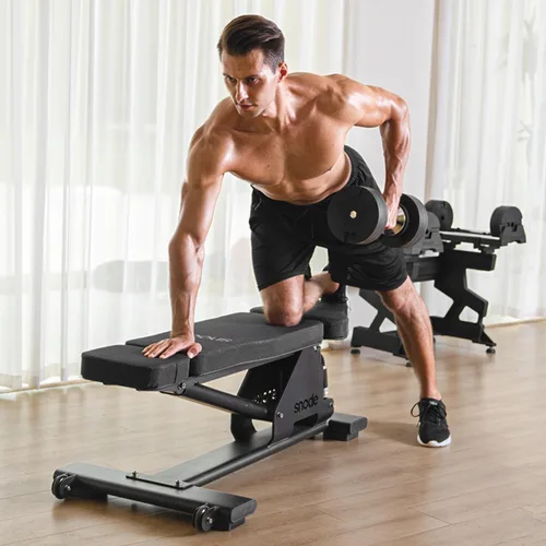 Miniatura 7 de SNODE AD80 Drop Proof 80 lbs Adjustable Dumbbell Set -Adjustable Weights with Cast Iron Plates and Cradle, Knurled Handle, Fast Adjust, Compact Home