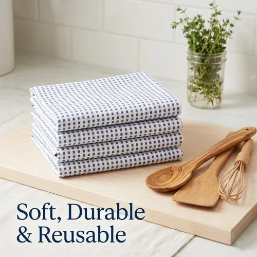 Miniatura 403 de Urban Villa Toallas de cocina 100% algodón para cocina (juego de 6) 20"x30" toallas de cocina altamente absorbentes, juego de ropa de cocina