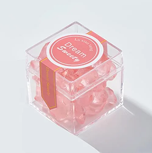 Miniatura 13 de Cajas de acrílico de 12 piezas, caja de corazón de acrílico transparente con tapas, cubo de cristal en forma de corazón, caja de almacenamiento