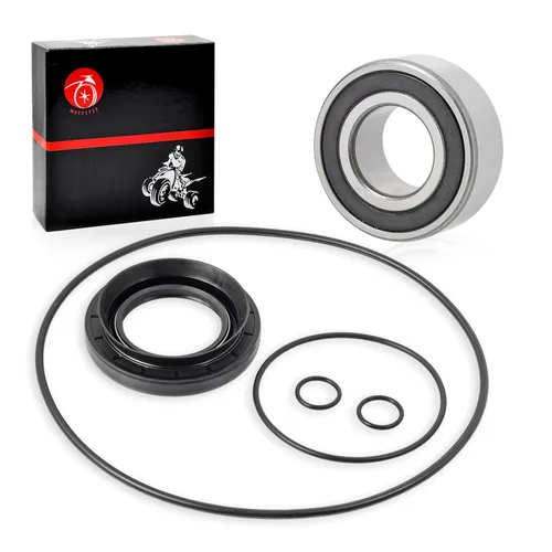 Kit de juntas tóricas y cojinetes de tambor de freno de eje trasero compatible con Suzuki Quadsport Z250 Ozark 250 LTF250 LTZ250 2002-2014