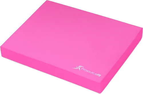 Miniatura 12 de ProsourceFit Almohadilla de equilibrio de ejercicio, alfombrilla de espuma acolchada antideslizante y rodillera para entrenamiento de fitness y Negro
