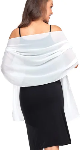 Miniatura 36 de Chales/mantones de gasa suave para vestidos, accesorios de mujer