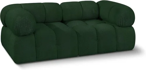 Miniatura 57 de Meridian Furniture 611Cream-S68A Colección Ames Moderno Sofá modular contemporáneo con tela de boucle color crema, modular para crear
