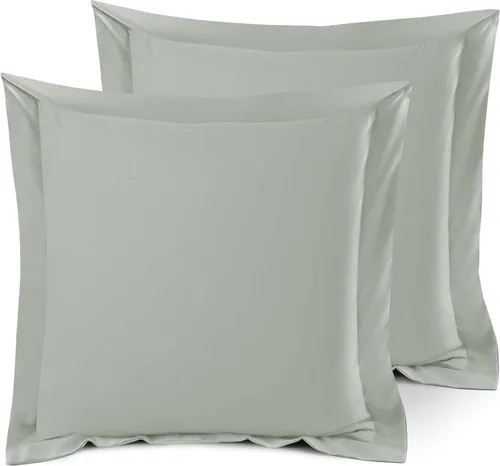 Miniatura 25 de Nestl Juego de 2 fundas tipo sham de almohada suaves - Fundas de almohada de microfibra de doble cepillado - Fundas de almohada de cama premium