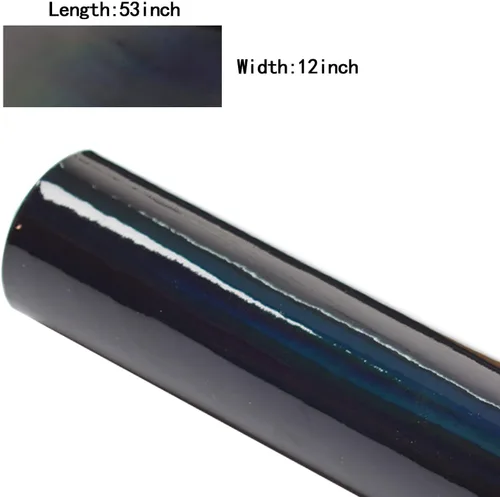 Miniatura 4 de HGUAN Tela de vinilo holográfica de 12 x 53 pulgadas, 1 rollo de hojas de piel sintética son adecuadas para lazos, aretes de cuero y otros artículos