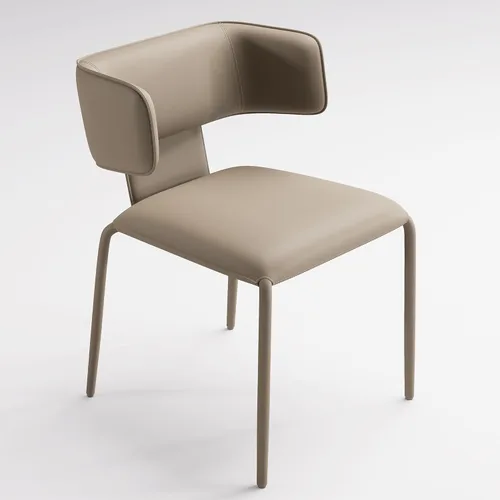 Miniatura 9 de YOUNIKE Silla de comedor tapizada individual de piel sintética de alta calidad, silla de comedor con respaldo, moderna y acolchada, cómoda silla