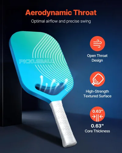 Miniatura 2 de VEVOR Pickleball Paddle, T700 Carbon Fiber Surface & Honeycomb Core, Pickleball Paddle with Increased Power & Control & Spin Pickle Ball Racket for