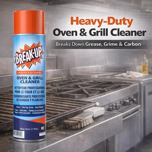 Miniatura 5 de Diversey CBD991206 Break Up - Limpiador profesional para horno y parrilla, spray resistente que elimina la grasa horneada, aerosol, 19 onzas Paquete