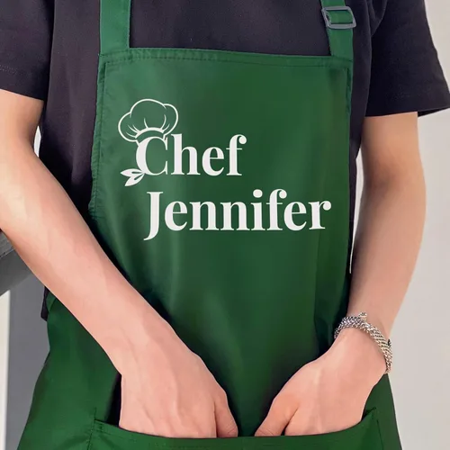 Miniatura 8 de Delantales Personalizados para Mujer y Hombre, Delantal de Chef Personalizado, Delantal de Cocina Personalizado con Bolsillos, Delantales para Asar