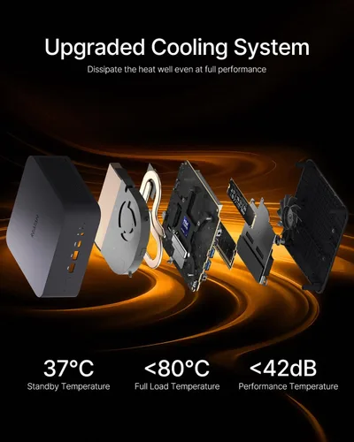 Miniatura 6 de Reatan X7 AI AMD Ryzen 7 255 Oculink Gaming Mini PC (actualizado 8745HS), Mini PC barebone (sin OS/RAM/SSD), mini computadoras de escritorio Radeon