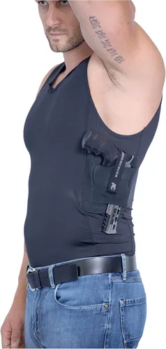 Miniatura 8 de Hidden Carry Wear CCW - Camiseta de compresión táctica para uso diario EDC - Camisa de pistola para hombre