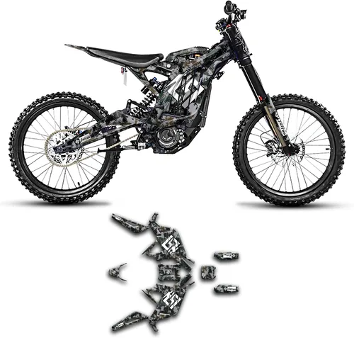Kit de calcomanías personalizadas para Surron Sur-Ron Light Bee X LBX, para Segway X160 X260 con DNM Fork Off-road Motorcycle Dirt eBike, Camo,
