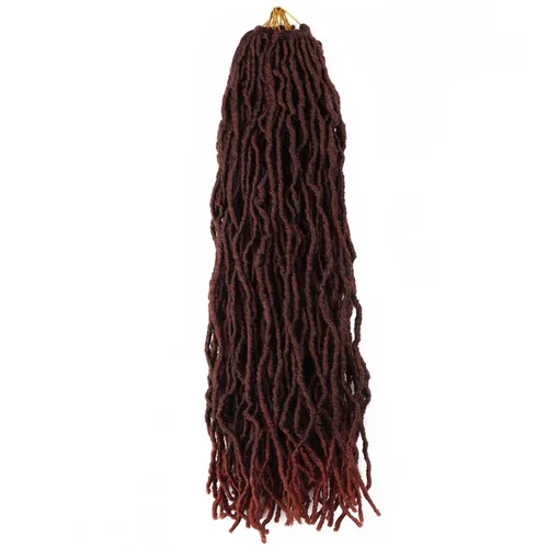 Miniatura 27 de 6 Paquetes Soft Locs Cabello de Ganchillo Pre Looped Faux Locs Trenzas de Ganchillo Goddess Locs Dreadlocs Cabello Sintético Para Mujeres Negras 1b