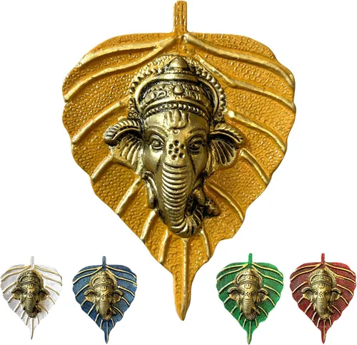 Miniatura 3 de LoveNspire Ganesha Diwali - Decoración de hojas de metal para colgar en la pared para el hogar y la oficina, regalo de regreso de inauguración