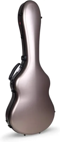 Miniatura 26 de Crossrock Air Carbon - Funda para guitarra clásica 4/4, carcasa rígida de fibra de carbono 100% con mochila y funda protectora, color rojo