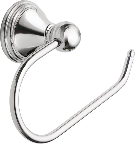 Miniatura 17 de Colección Moen Preston Soporte para Papel Higiénico de Un Solo Poste Níquel Cepillado Resistente a Manchas, Soporte para Rollo de Papel Higiénico