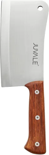 Miniatura 7 de cuchillo de carnicero/picador muy resistente de acero inoxidable - mango de madera sólida - calidad profesional - uso en el hogar y restaurante - 8