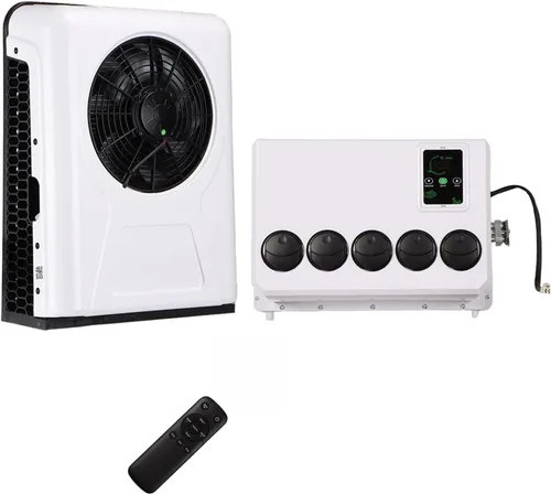Acondicionador de aire universal de 12v, aire acondicionado de rv/camión acondicionador de aire para furgonetas vehículos agrícolas excavadoras