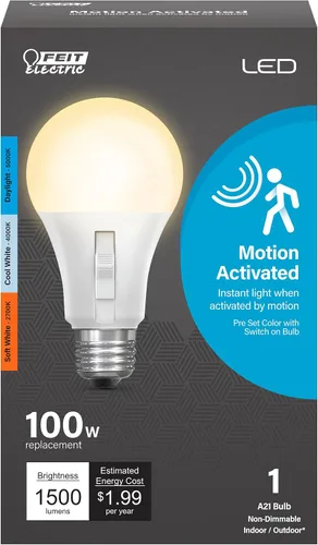 Miniatura 8 de Feit Electric Bombilla LED A19, interruptor IntelliBulb equivalente a 65 W, base media E26, 800 lúmenes, 2700 K, blanco suave, OM60/3DIMCA/LEDI