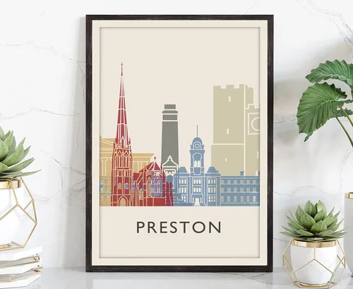 Miniatura 12 de Póster de horizonte de San Antonio, impresión de paisaje urbano y monumento, arte de pared para el hogar, decoración de pared de oficina, 12 x 18
