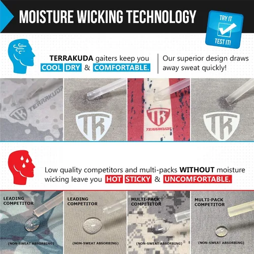 Miniatura 5 de Terra Kuda - Funda multiuso para cara y cuello antideslizante ligera transpirable para protección del sol y polvo balaclava