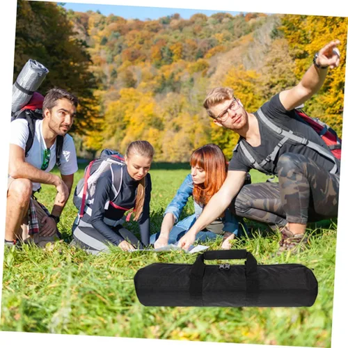 Miniatura 7 de SHINEOFI Bolsa de almacenamiento de trípode resistente, estuche de transporte de nailon duradero con cierre de cremallera para soporte de micrófono
