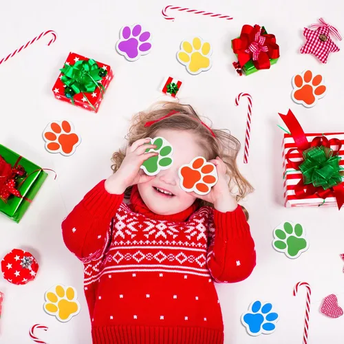 Miniatura 6 de Chinco 24 Pcs Dog Party Favors Dog Notebook Paw Print Note Puppy Paw Pads Colorful Notepads Gift Filled for Animal Lovers Kids School Classroom