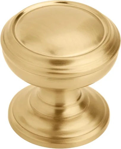 Amerock | Pomo para gabinete | Bronce champán | Diámetro de 1-1/4 pulgadas (1.260 in) | Revitalize | Paquete de 1 unidad | Perilla de cajón |