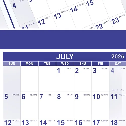 Miniatura 5 de Calendario anual de pared 2026-2027, calendario 2026-2027, julio 2026 - junio 2027, calendario de pared grande 26-27, calendario de 12 meses