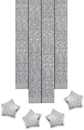 Miniatura 16 de FoDau770 Tiras de papel de estrella de color sólido, 1080 hojas de papel de estrella de origami para manualidades, regalo, proyecto de bricolaje, 10