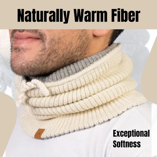 Miniatura 20 de Baby Alpaca Neck Warmer, Unisex Winter Warmer Hat, Neck Gaiter Scarf