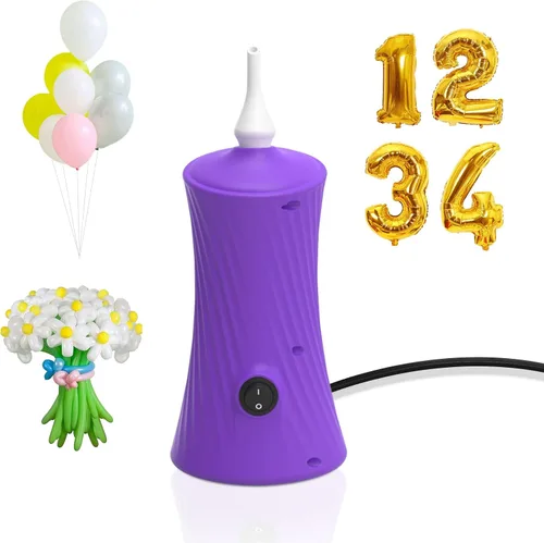 Miniatura 9 de Balloon Pump Electric Air Pump for Long Balloon Inflator Blower Machine for Birthday Party Celebration Balloons Decorations for Twisty Animal