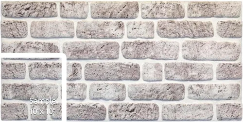 Miniatura 21 de Dundee Deco Paneles de pared 3D de ladrillo sintético, revestimiento de pared con aspecto de piedra roja, gris y marrón, espuma de poliestireno