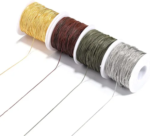 Miniatura 4 de AGCFABS 16.4 ft/Pack Cadena de Serpiente Collar de Enlace a Granel para Collar DIY Joyería Fabricación Hecho a Mano Encontrar Accesorios (Bronce)