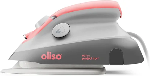 Miniatura 8 de oliso Plancha de vapor M3Pro Project con Solemate – Plancha de cerámica de 1000 W y luz LED para costura, acolchado, manualidades y viajes