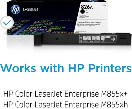 Miniatura 2 de HP Cartucho de tóner negro 826A Funciona color LaserJet Enterprise M855 Series CF310A