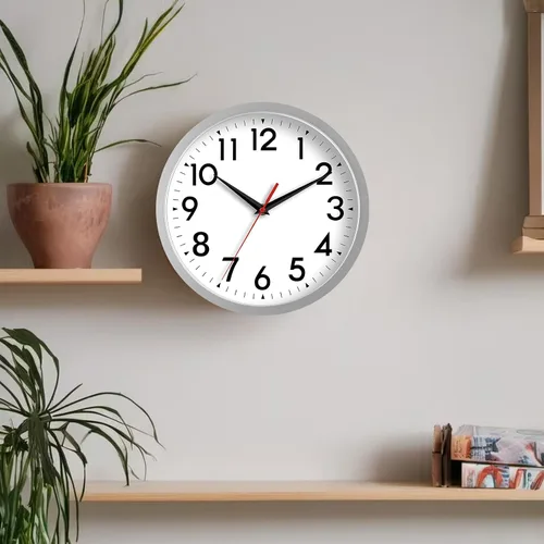 Miniatura 9 de DAXSMY Reloj de pared de 14 pulgadas, funciona con pilas, grande, silencioso, sin tic tac, analógico, decorativo, para sala de estar, oficina