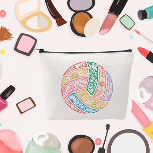 Miniatura 7 de MNIGIU Regalos para amantes del voleibol, bolsa de maquillaje y regalo para amantes del baile callejero, VOLLEYBALL