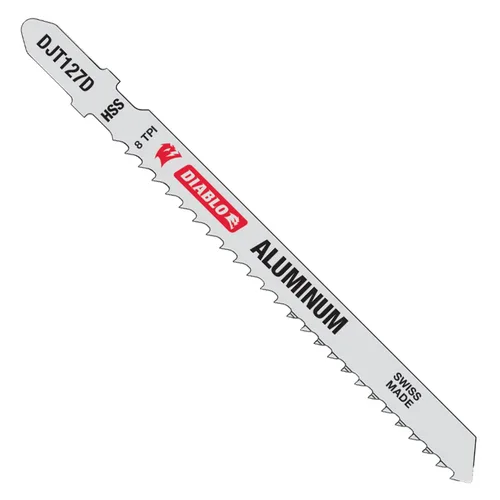 Miniatura 5 de Diablo Hojas de sierra de calar bimetálicas para corte de madera superior e inferior de acabado ultrafino, 4-5/8 pulgadas, 12 TPI, paquete de 5