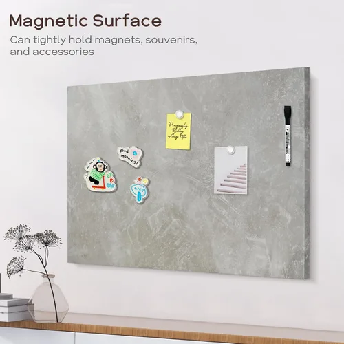 Miniatura 4 de Pizarra de borrado en seco para pared, 24"x18", tablero magnético decorativo, pizarra blanca, tablero de exhibición
