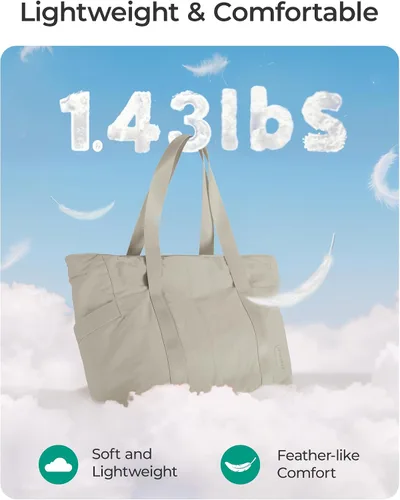 Miniatura 72 de BAGSMART Bolsa de mano para mujer con cremallera, bolsa de gimnasio con compartimentos, bolsa de trabajo para enfermera, baile, bolsa de yoga