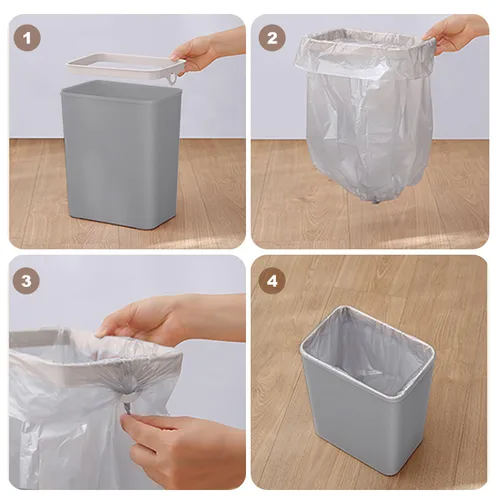 Miniatura 4 de Yatmung 2 Pack - Cubo de basura con sensor de movimiento de 2.5 galones para baño - Botes de basura inteligentes delgados - Bote de basura delgado