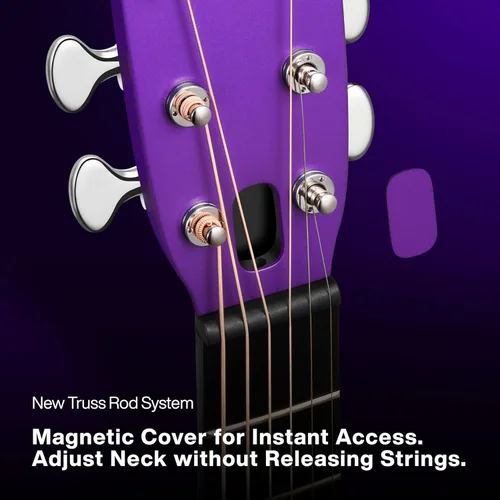 Miniatura 2 de LAVA ME 4 Guitarras Acústicas Eléctricas de Fibra de Carbono, Guitarra de Audio Inteligente de Viaje con Pantalla Táctil de 3.5 Pulgadas, Sistema