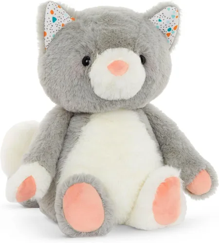 Miniatura 16 de B. toys – Conejo de peluche de 30 cm suave y mullido lavable – Tonos felices – Conejo Peppy Mint – 0 meses+ Conejito gris hielo